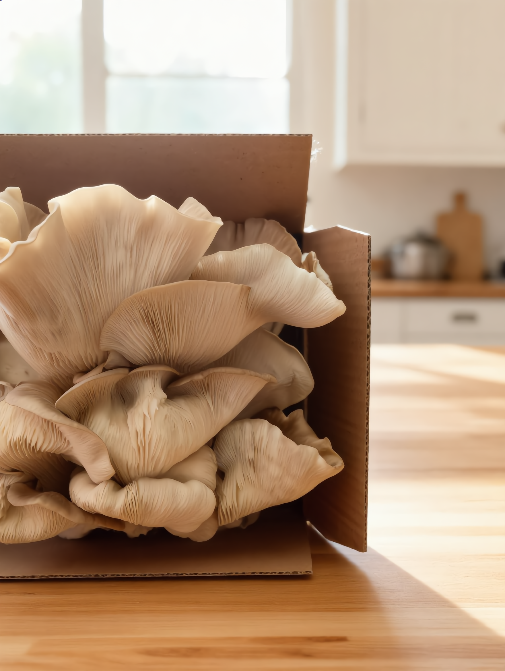 Grow Box BROWN OYSTER | Pleurotus Ostreatus