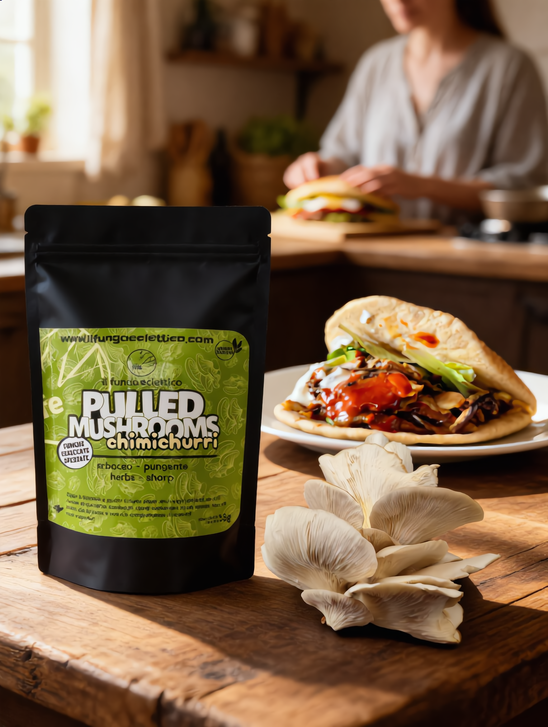 Pulled Mushrooms | Chimichurri