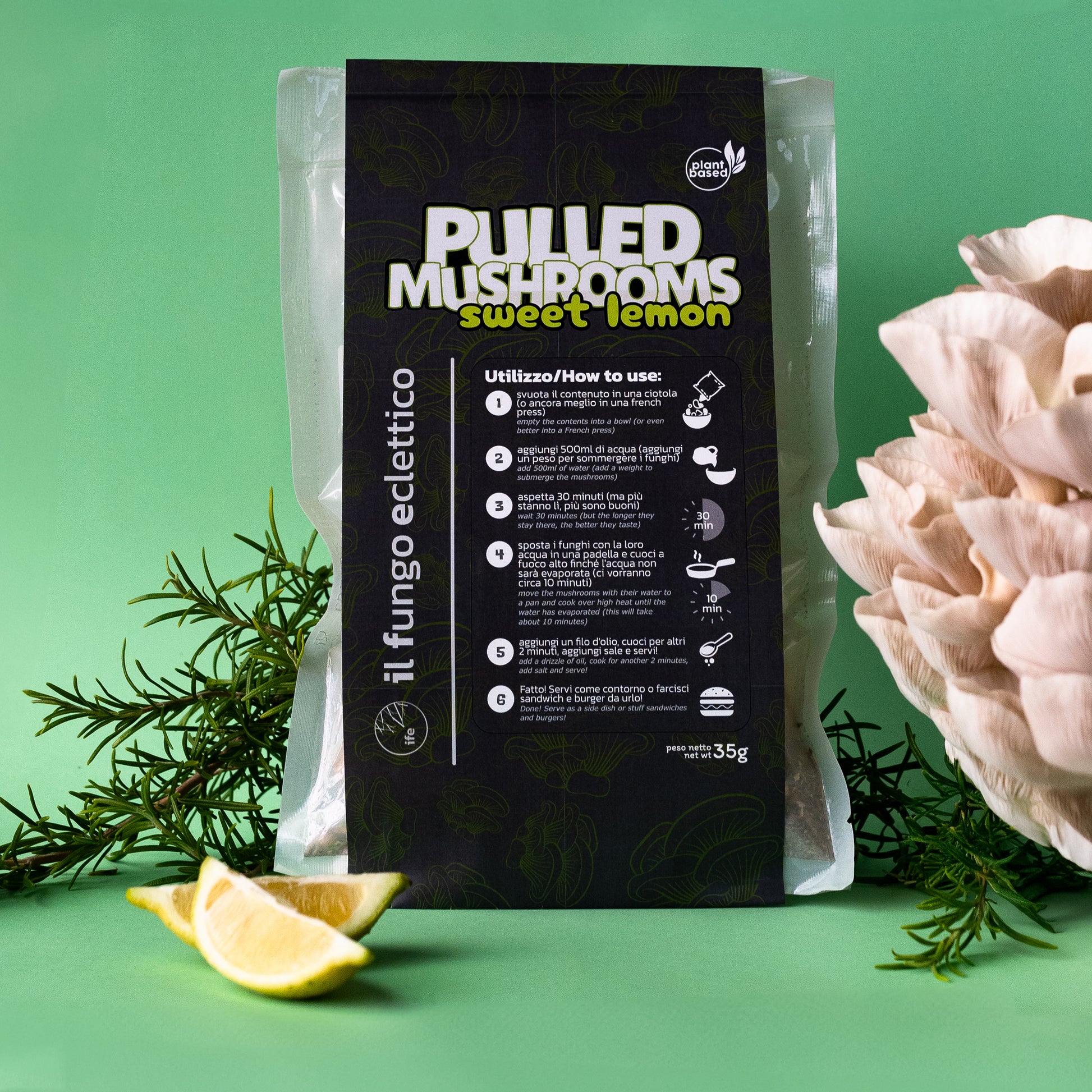 Pulled Mushrooms | Sweet Lemon