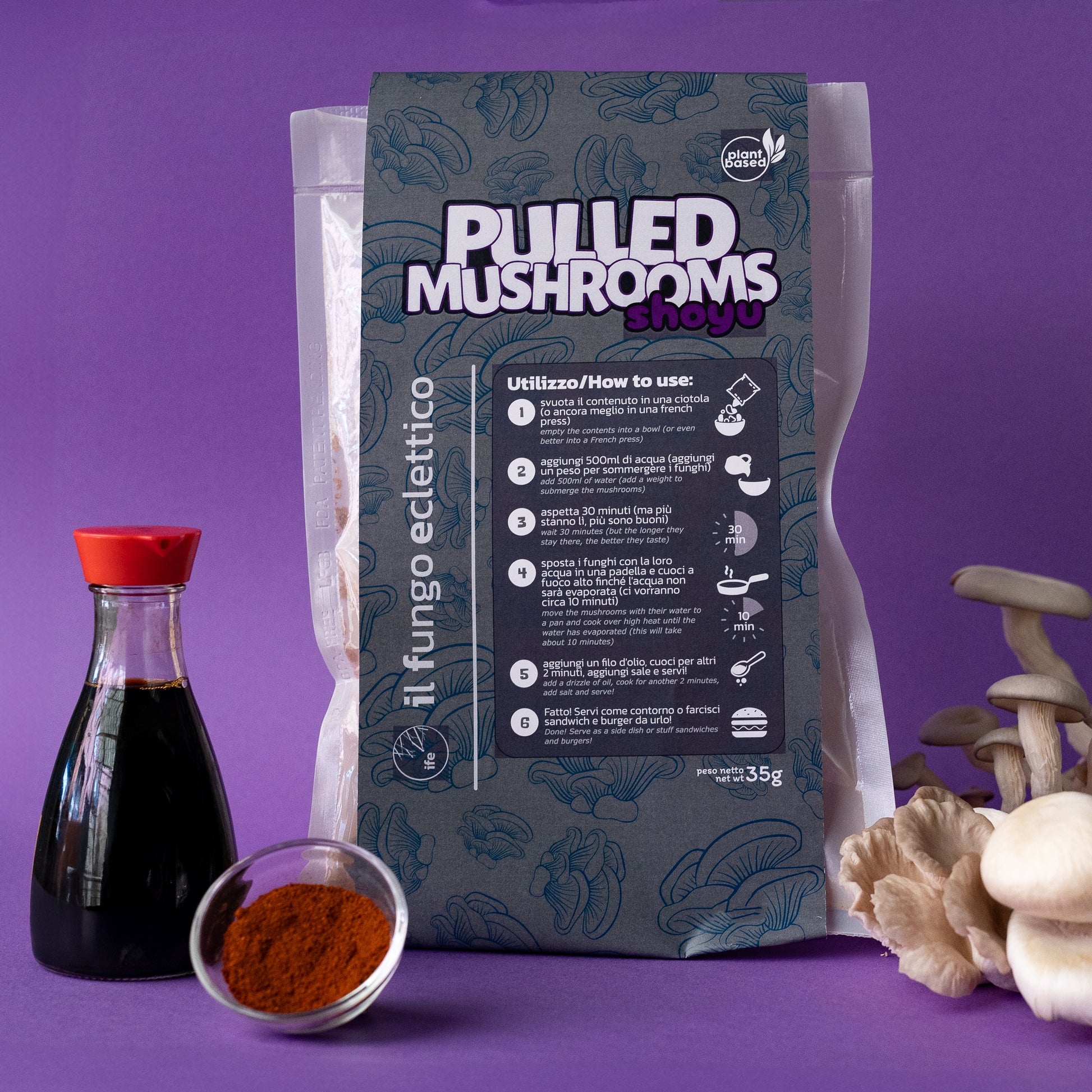 Pulled Mushrooms | Shoyu