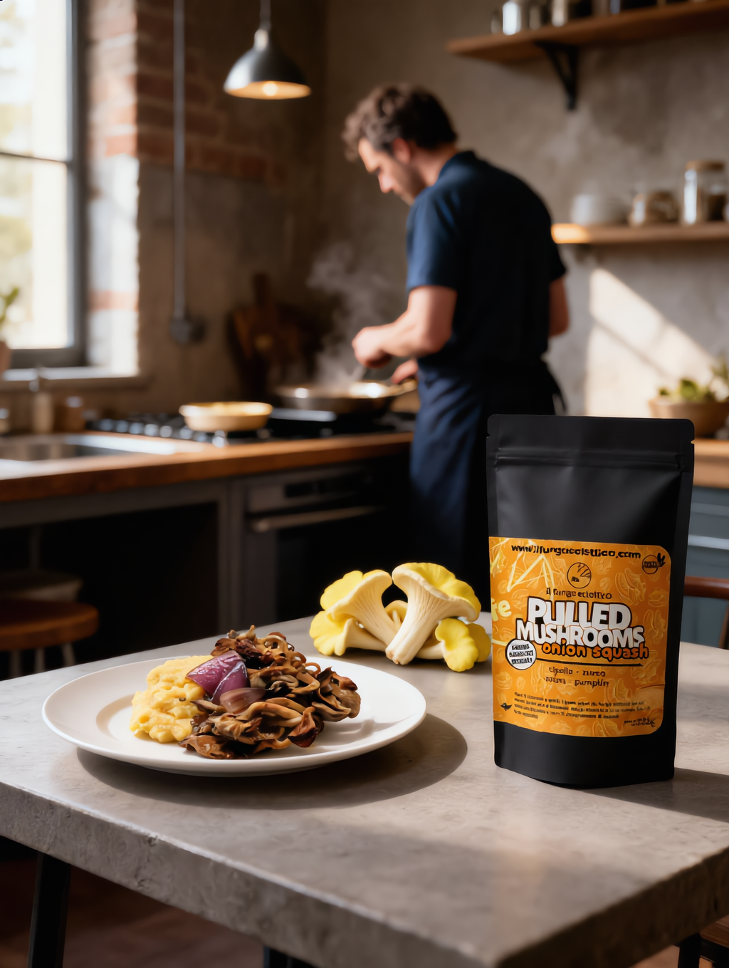 Pulled Mushrooms | Onion Squash